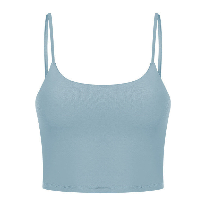 Sexy Beautiful Back Yoga Wear Gathers Gym Camisole
