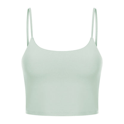 Sexy Beautiful Back Yoga Wear Gathers Gym Camisole