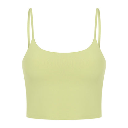 Sexy Beautiful Back Yoga Wear Gathers Gym Camisole